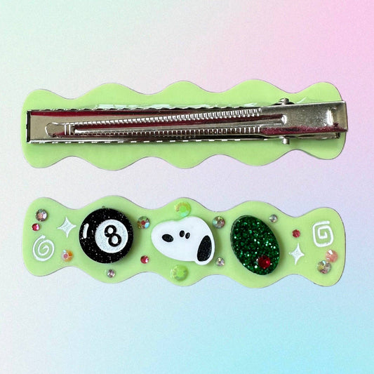 Snoopy Collage Acrylic Hair Clip