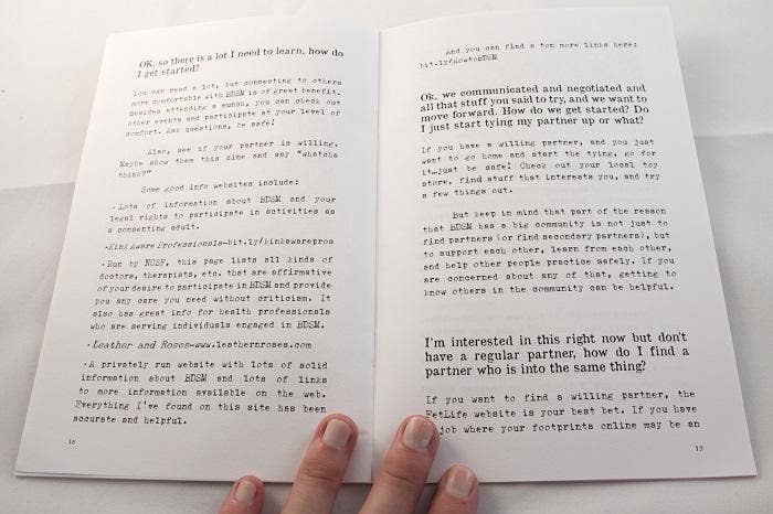 BDSM FAQ Zine: Your Antidote to Fifty Shades of Grey