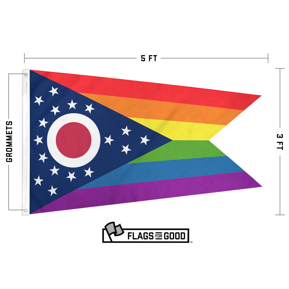 Ohio LGBTQ Pride Flags