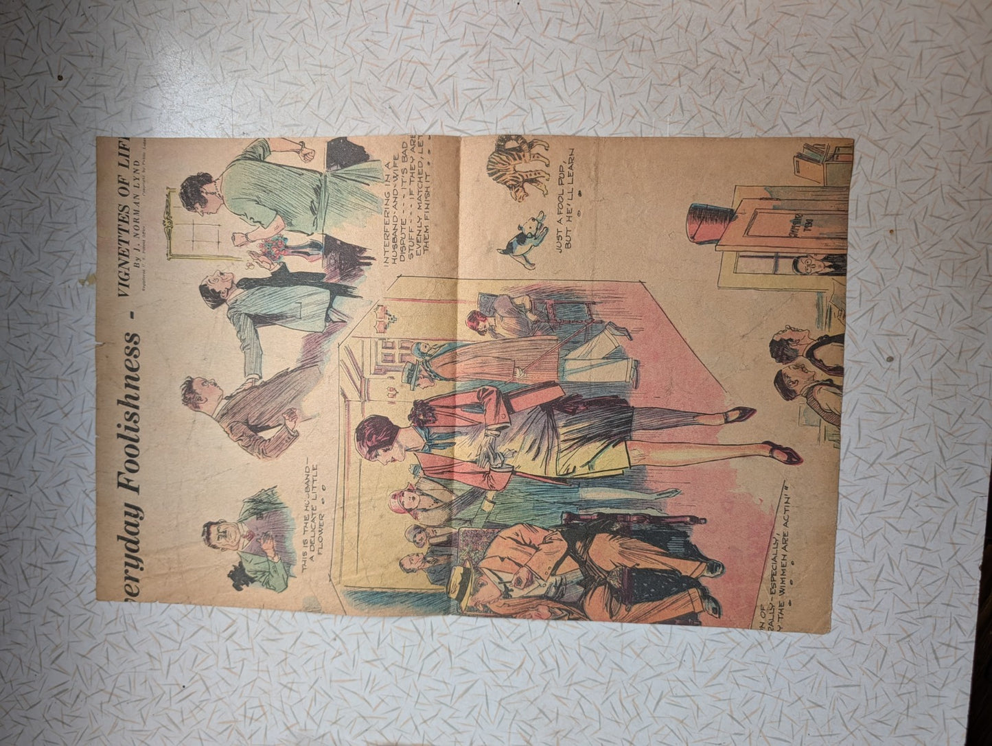 Picture Map Of Greater Boston Sunday Post Dorchester 30s Illustration News Comic
