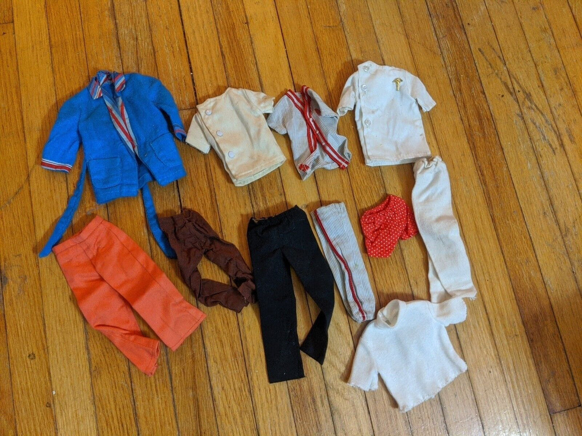VINTAGE KEN BARBIE 1960’s 70's CLOTHES Clone Brad Fred Mod Retro Outfits Lot