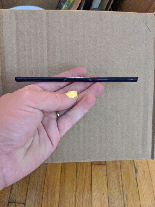 Vtg Colbalt Blue Glass Drink Stirrer PROMENADE CAFE ROCKEFELLER CENTER, NYC