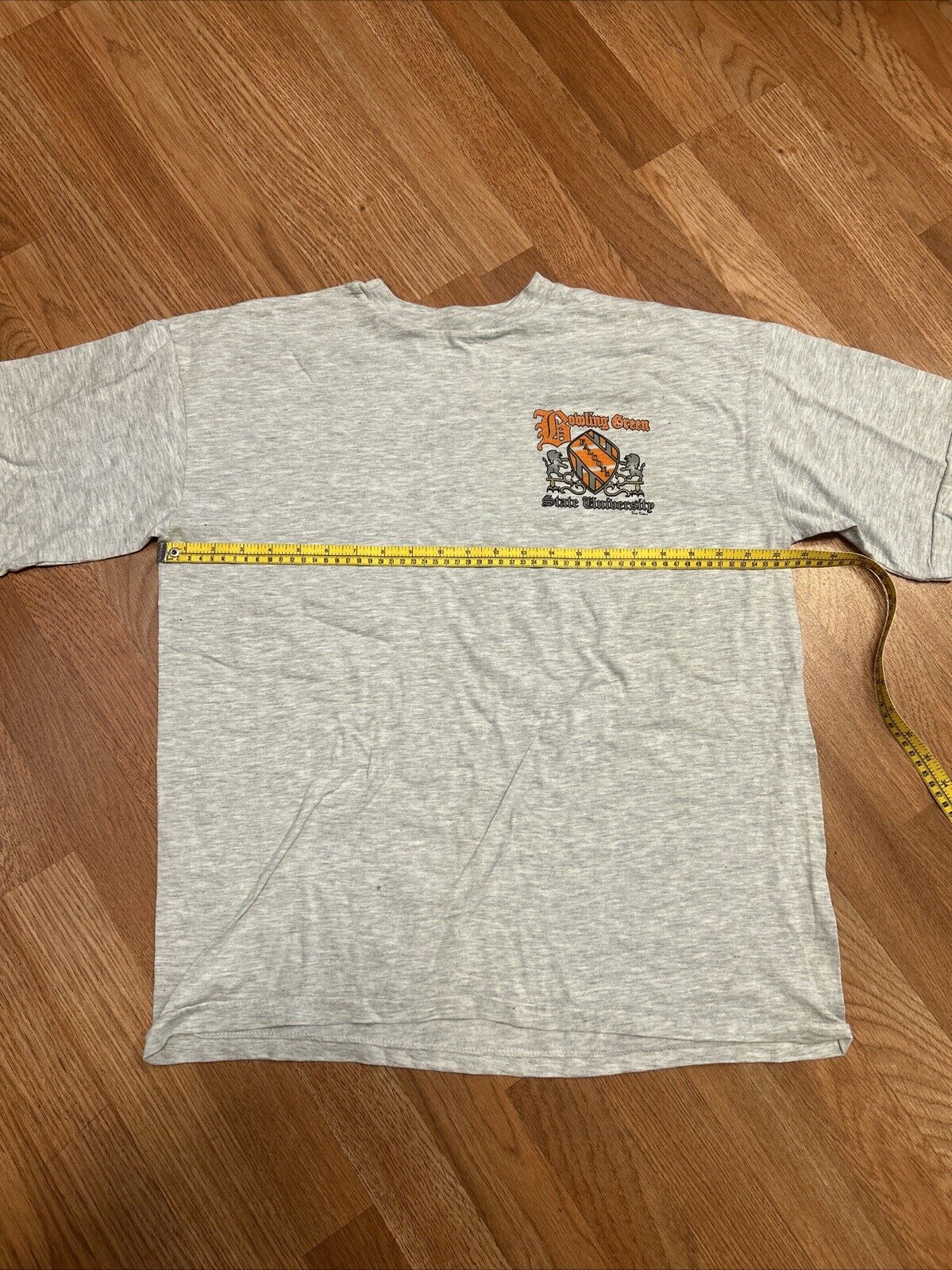 DEADSTOCK Bowling Green Falcons Short Sleeve Shirt Men's Gray vintage 80s 90s