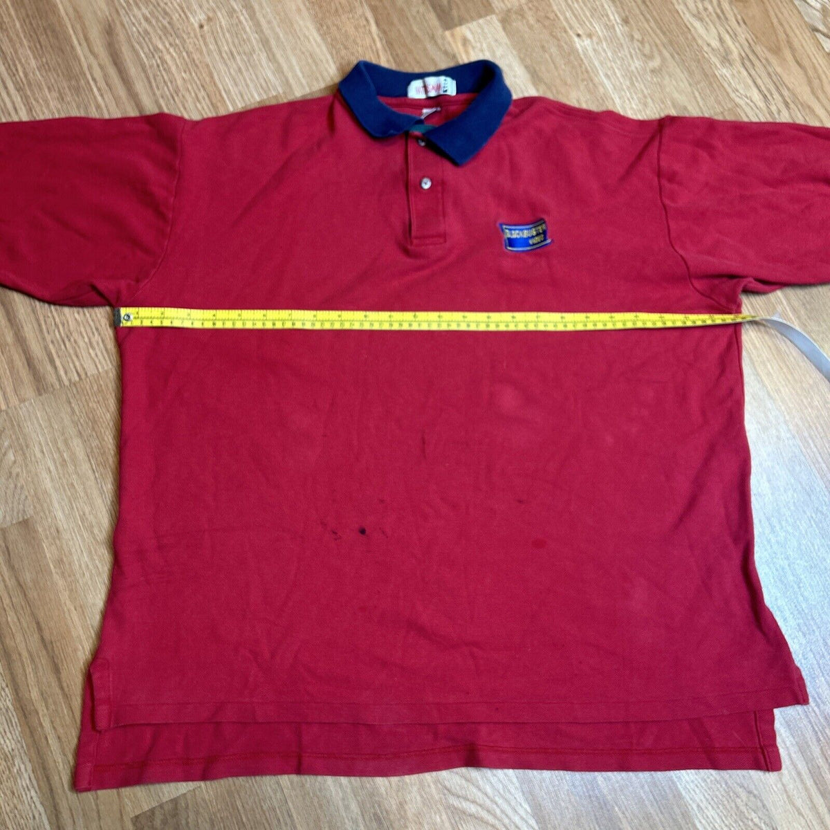 RARE** Vintage Blockbuster Video Polo XLG Employee Uniform Red Navy