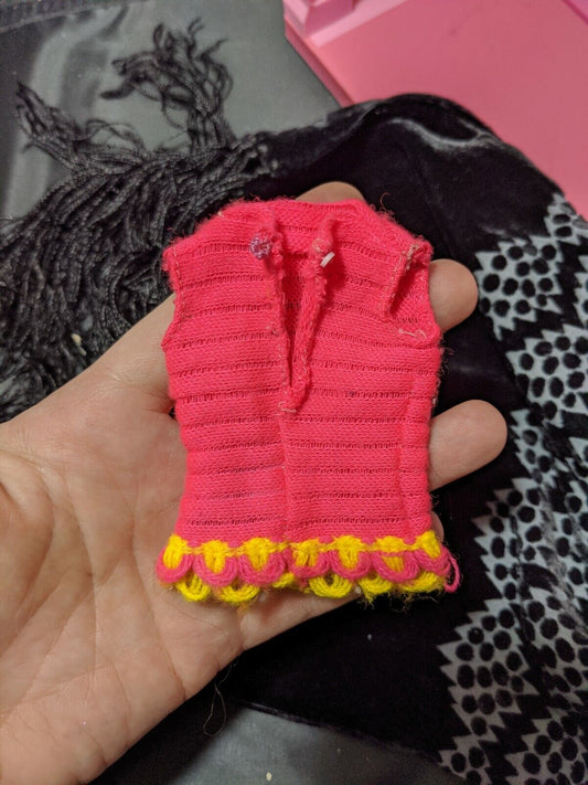 Vintage Barbie Doll Mod PINK top Talking Barbie Doll #1115 Clothes Mattel