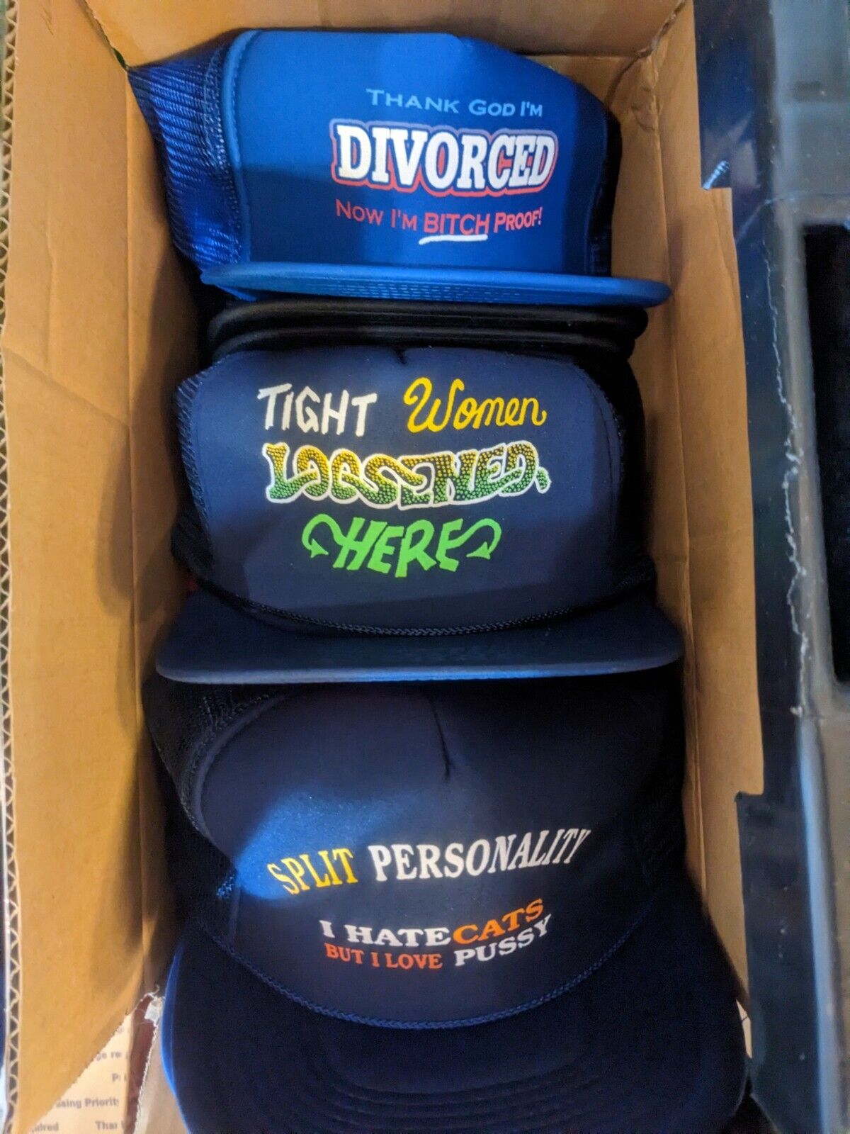 One Single Vintage Snapback Hat Caps Novelty Funny Deadstock Picked At Random