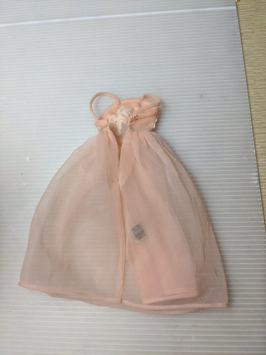 Vintage Barbie Doll DREAMLAND #1669 Nightgown 1960s Peach As Is Loose Button