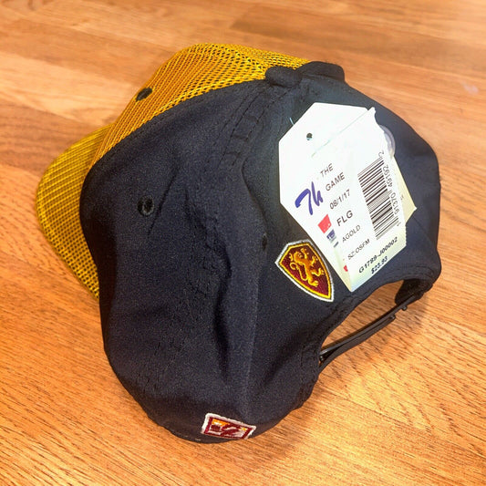 Trucker Vtg 84 New FLAGLER The Game Logo Snapback Cap YELLOW/Black Red logo NWT