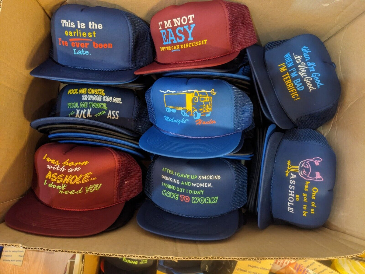 One Single Vintage Snapback Hat Caps Novelty Funny Deadstock Picked At Random