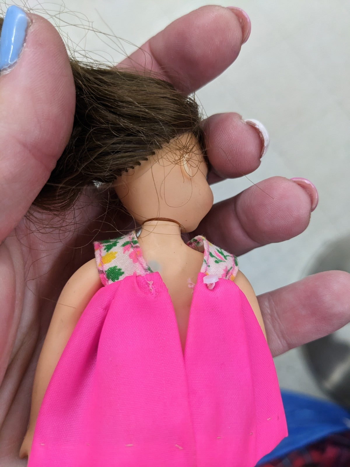 Barbie Tutti Doll Brunette With Outfit One Green Ear As Is