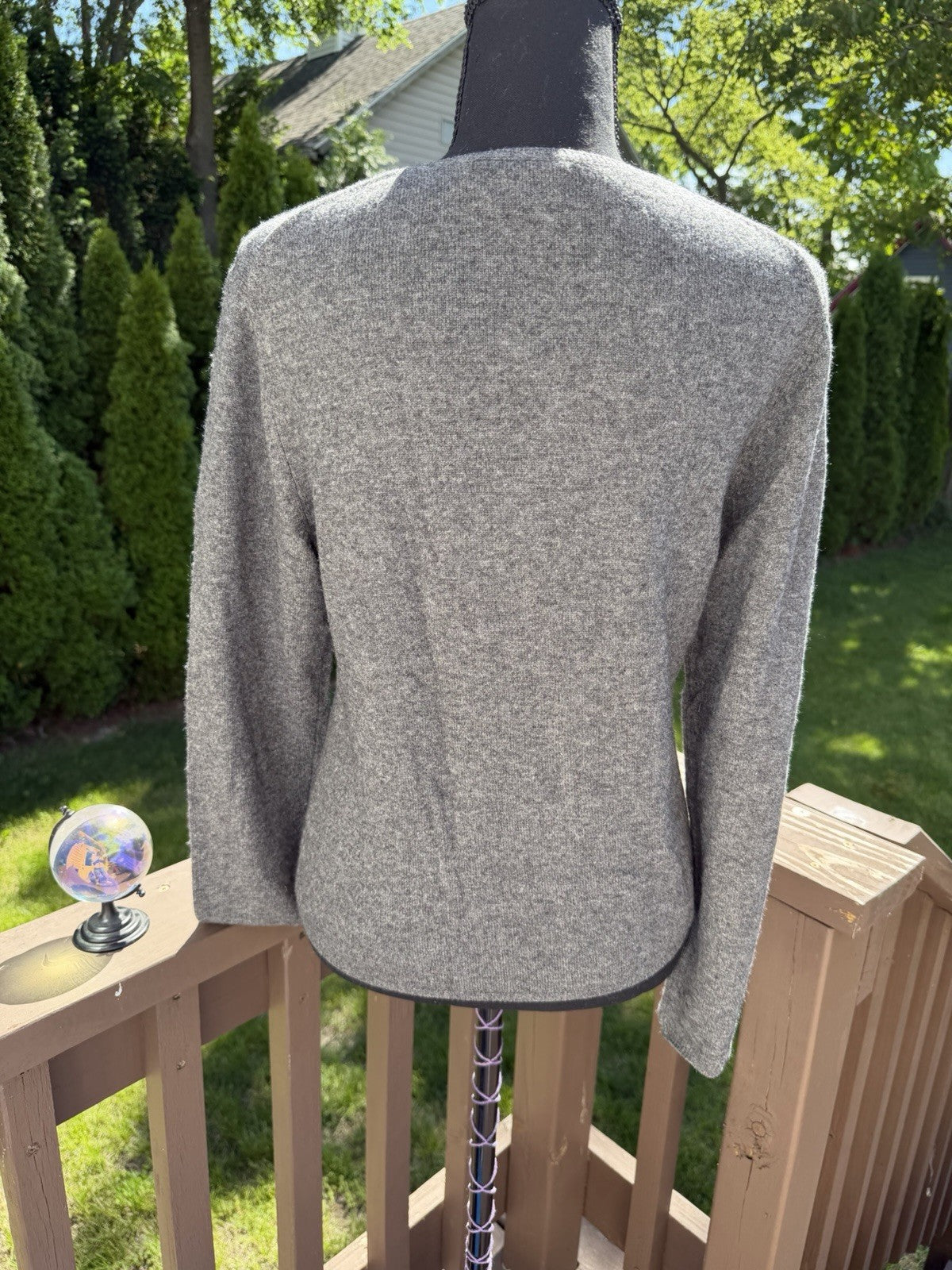 Charter Club Luxury Women's Cashmere Pullover Sweater Knitted Gray Sz Medium