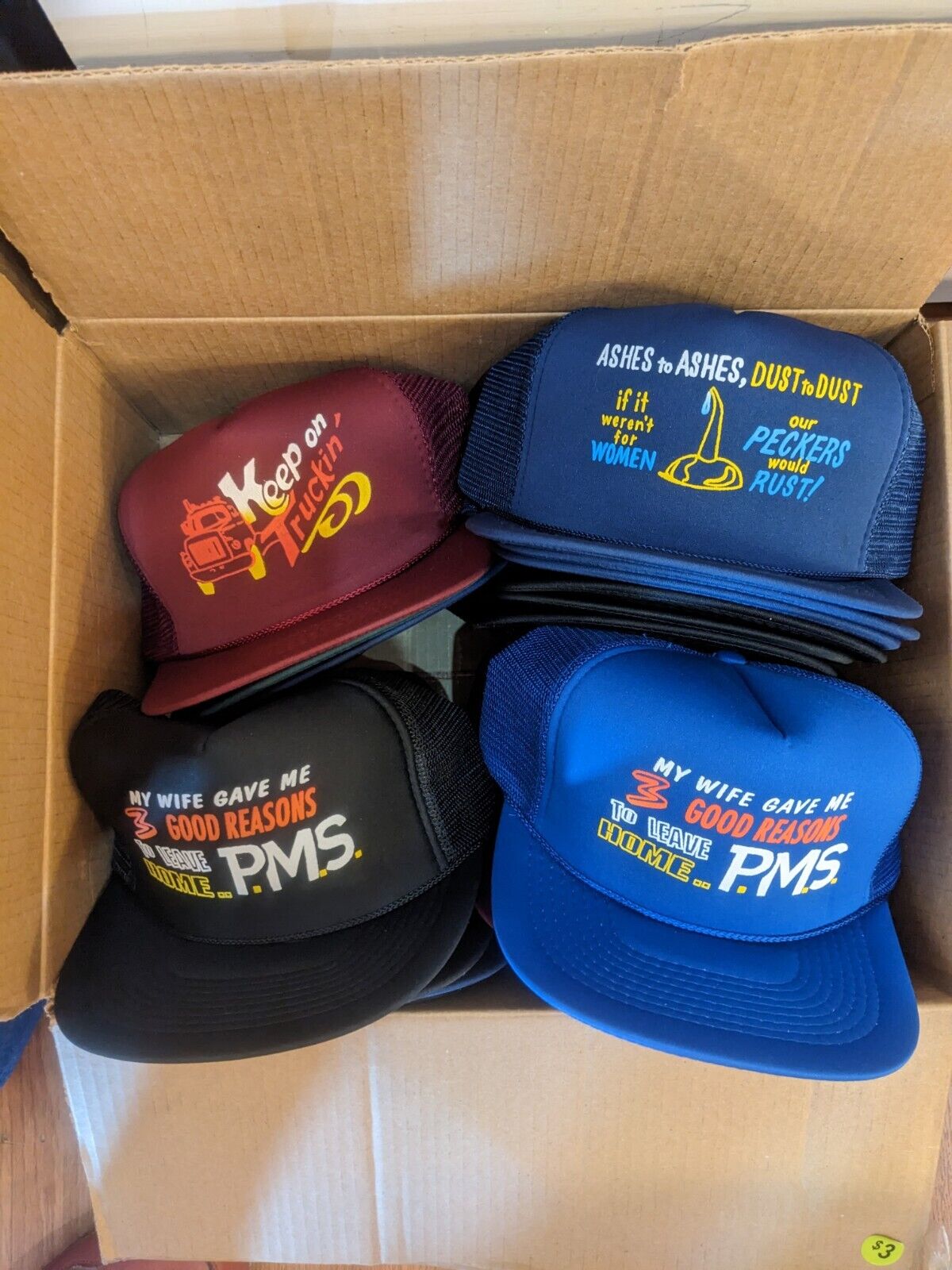 One Single Vintage Snapback Hat Caps Novelty Funny Deadstock Picked At Random
