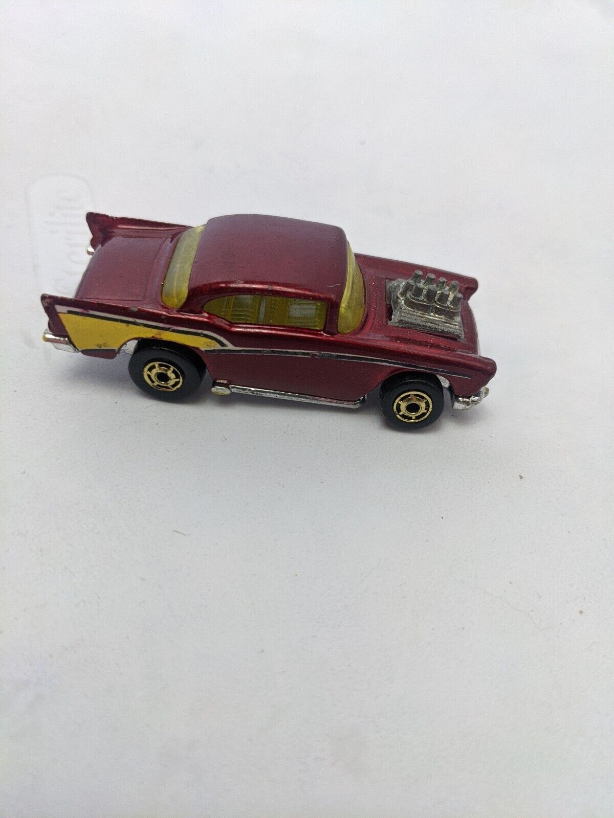 1976 Chevy '57 hot wheels Malaysia dark red