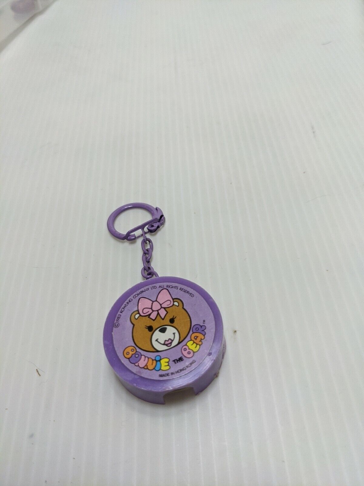 Rare VINTAGE BONNIE THE BEAR supplies pencil sharpener keychain Hong Kong