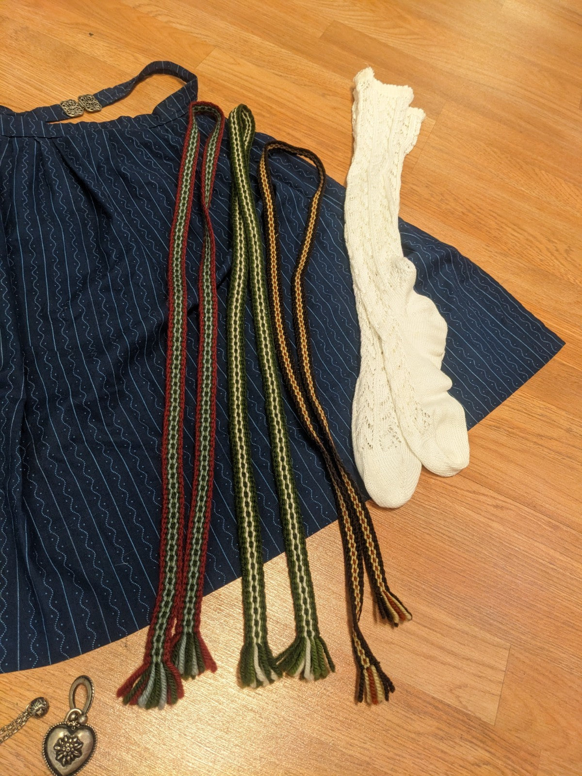 Vtg German Bavarian Oktoberfest Dirndl Lederhosen Accessories Lot