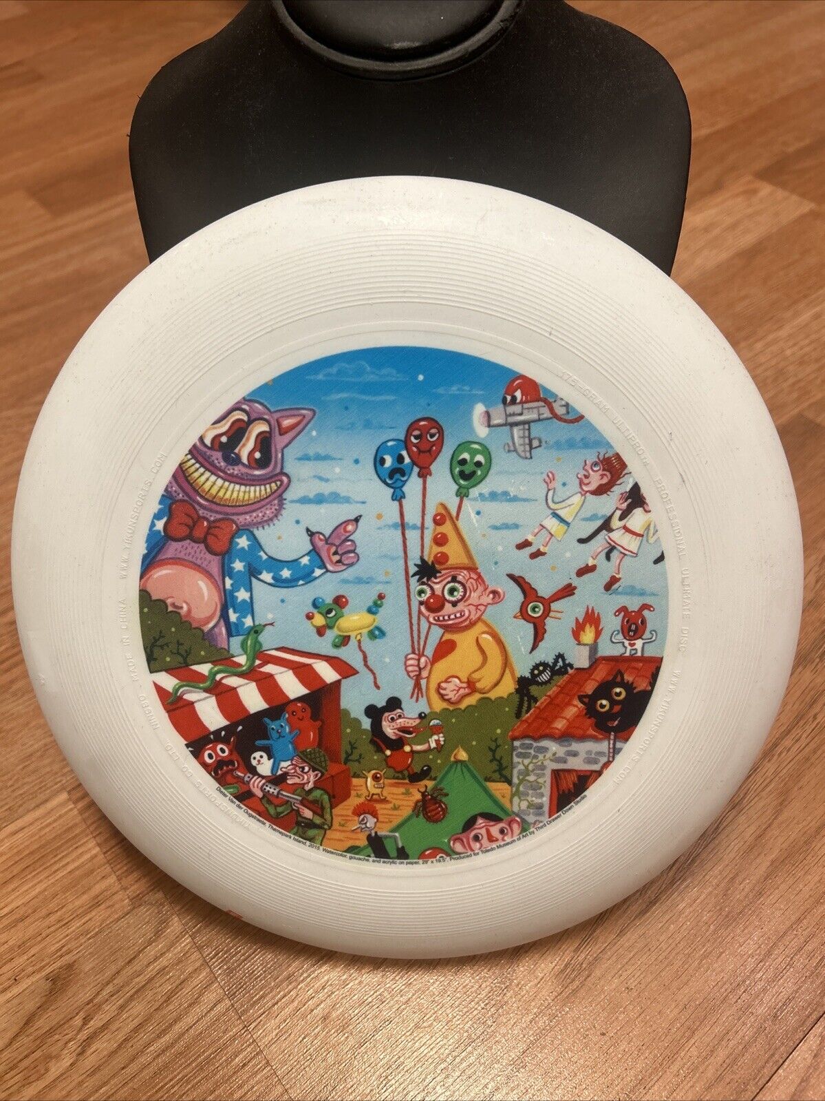 Dieter Van Der Ougstraete Themepark Island Frisbee Disc Pop Art For TMA Toledo