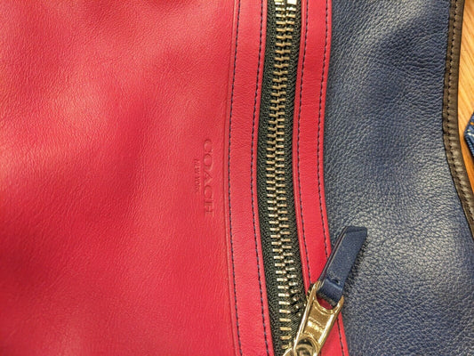 COACH H1294 19995 NAVY BLUE PINK SHOULDER BAG