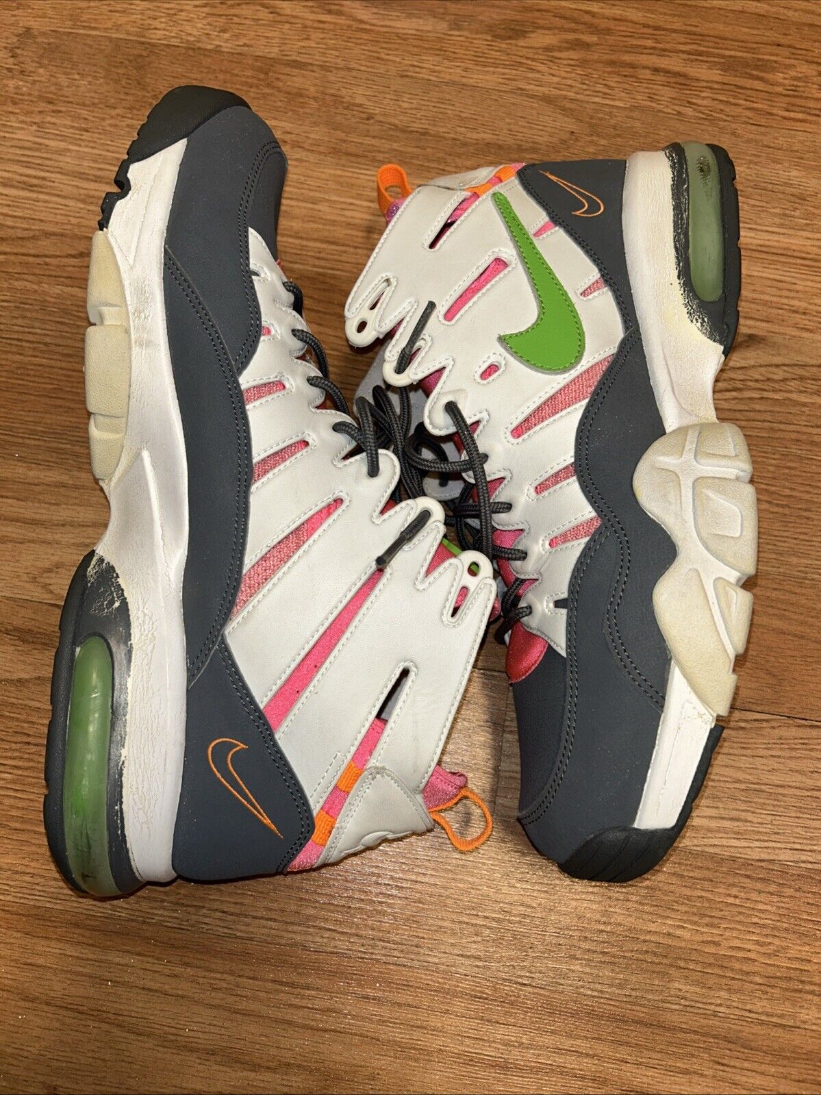 Nike Air Max2 Running Shoes Size 13 White Pink Grey No Box great condition