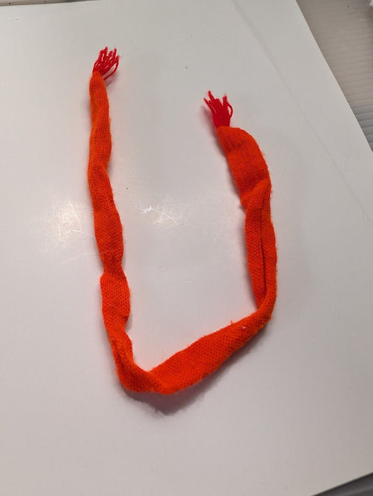 Barbie #1478 Shift Into Knit 1969 Red Orange Fringe Scarf Mod Era
