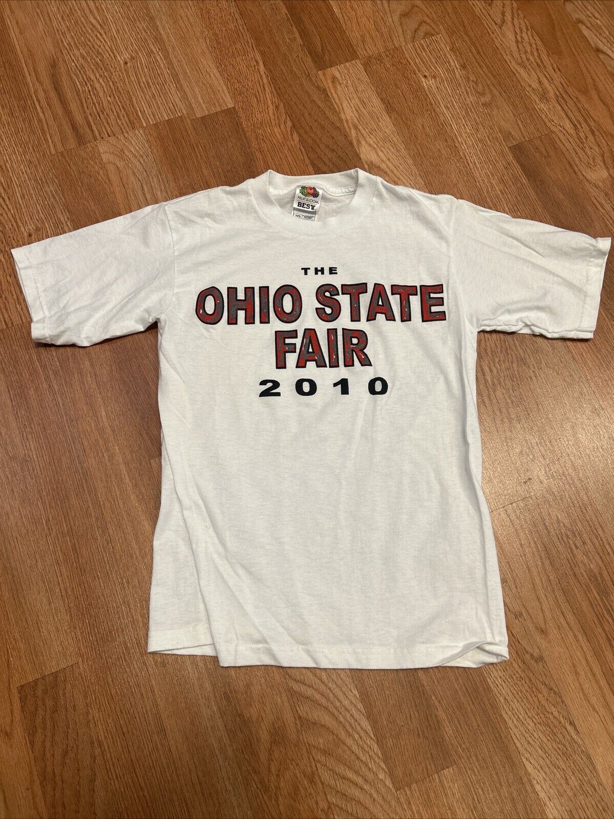 Deadstock The Ohio State Fair 2010 Short Sleeve Shirt Adult XS Nos Vtg