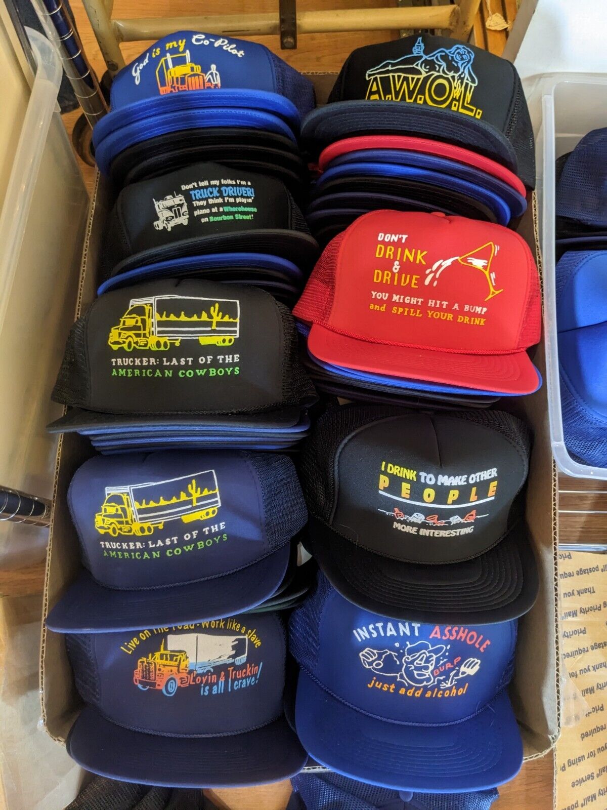 One Single Vintage Snapback Hat Caps Novelty Funny Deadstock Picked At Random