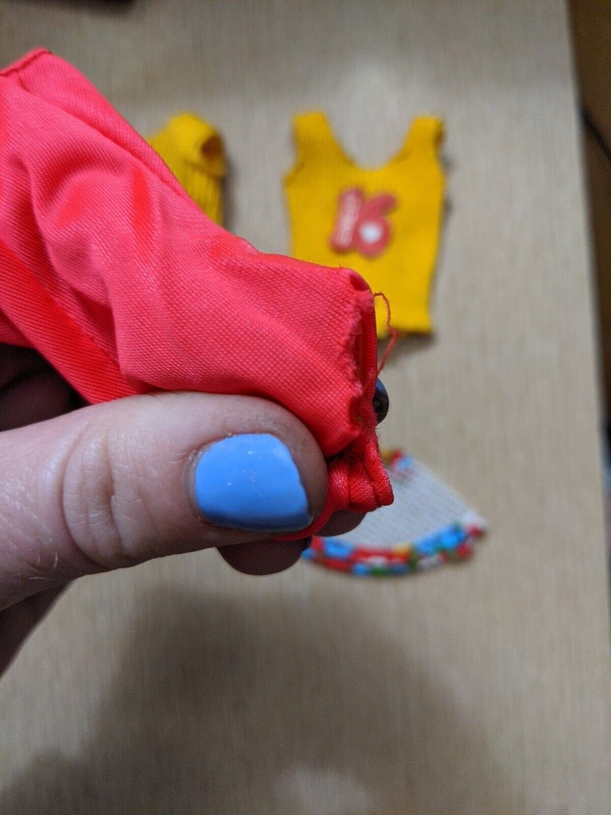Vintage Barbie Sweet 16 Swimsuit Hat Yellow Tank Top Mattel 1973 As Is Lot