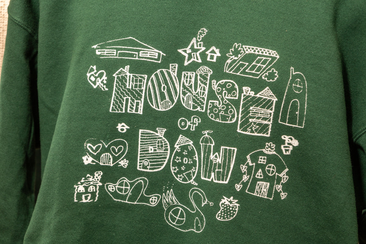 Stu’s House x House of Dow Collaboration Sweatshirt – Green or Red