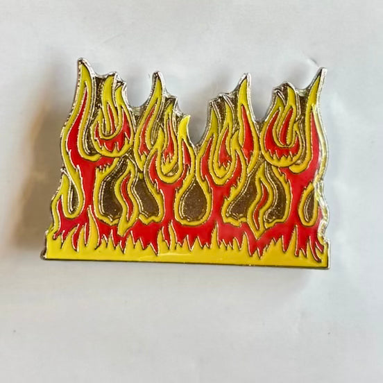 “Burnout” Flame Enamel Pin