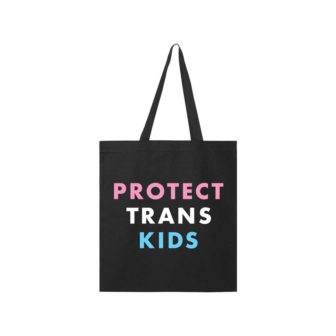 Protect Trans Kids Canvas Tote Bag