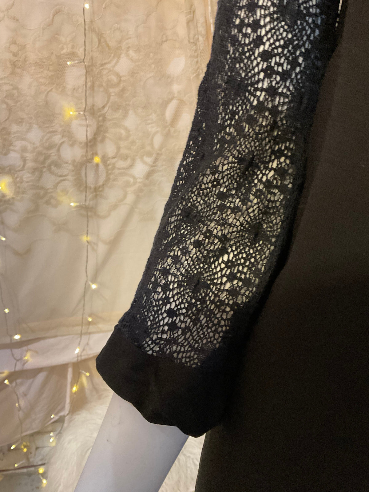1960’s Spiderweb Crotched Lace Mini Dress small medium - House of Dow