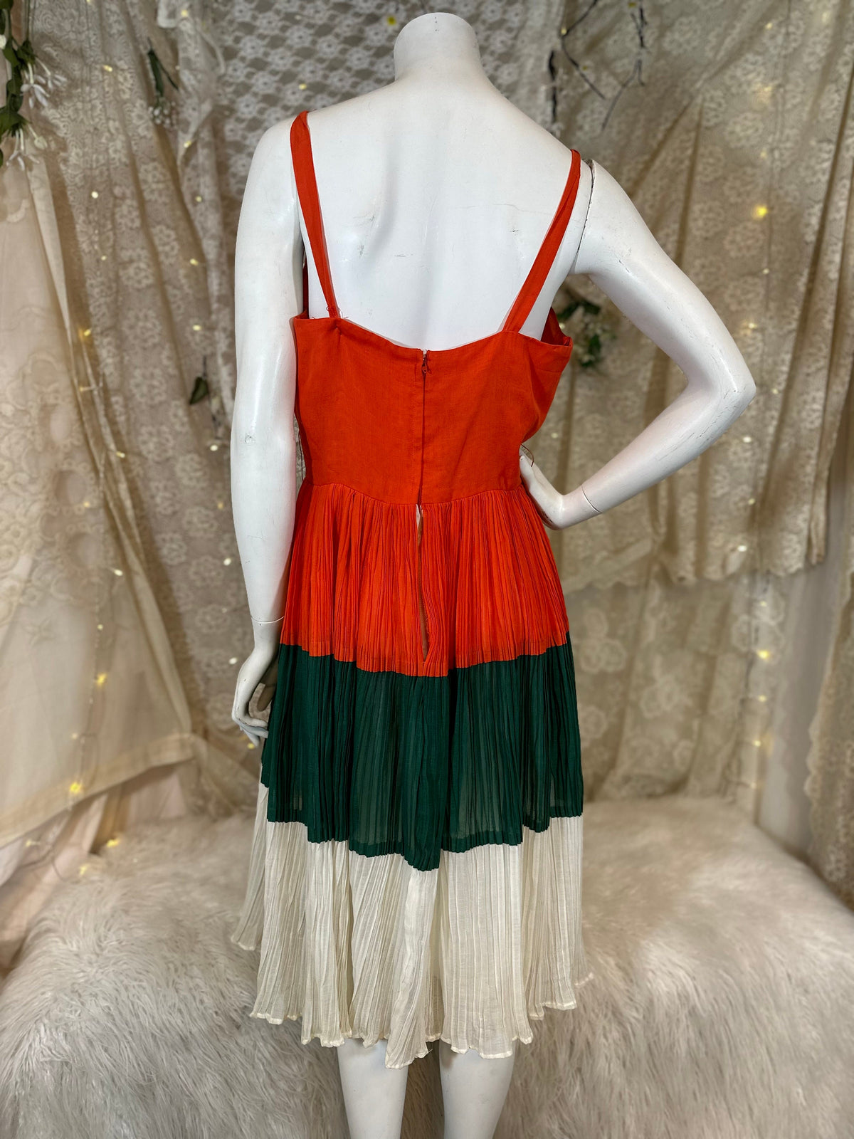 Lilly Diamond of California Tricolor Dress as is Large - House of Dow