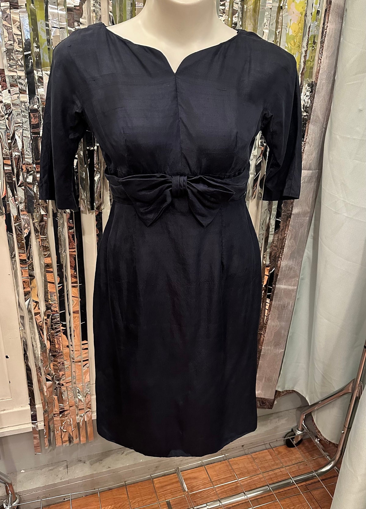 1950's Gigi Young Raw Silk Dress Large - House of Dow