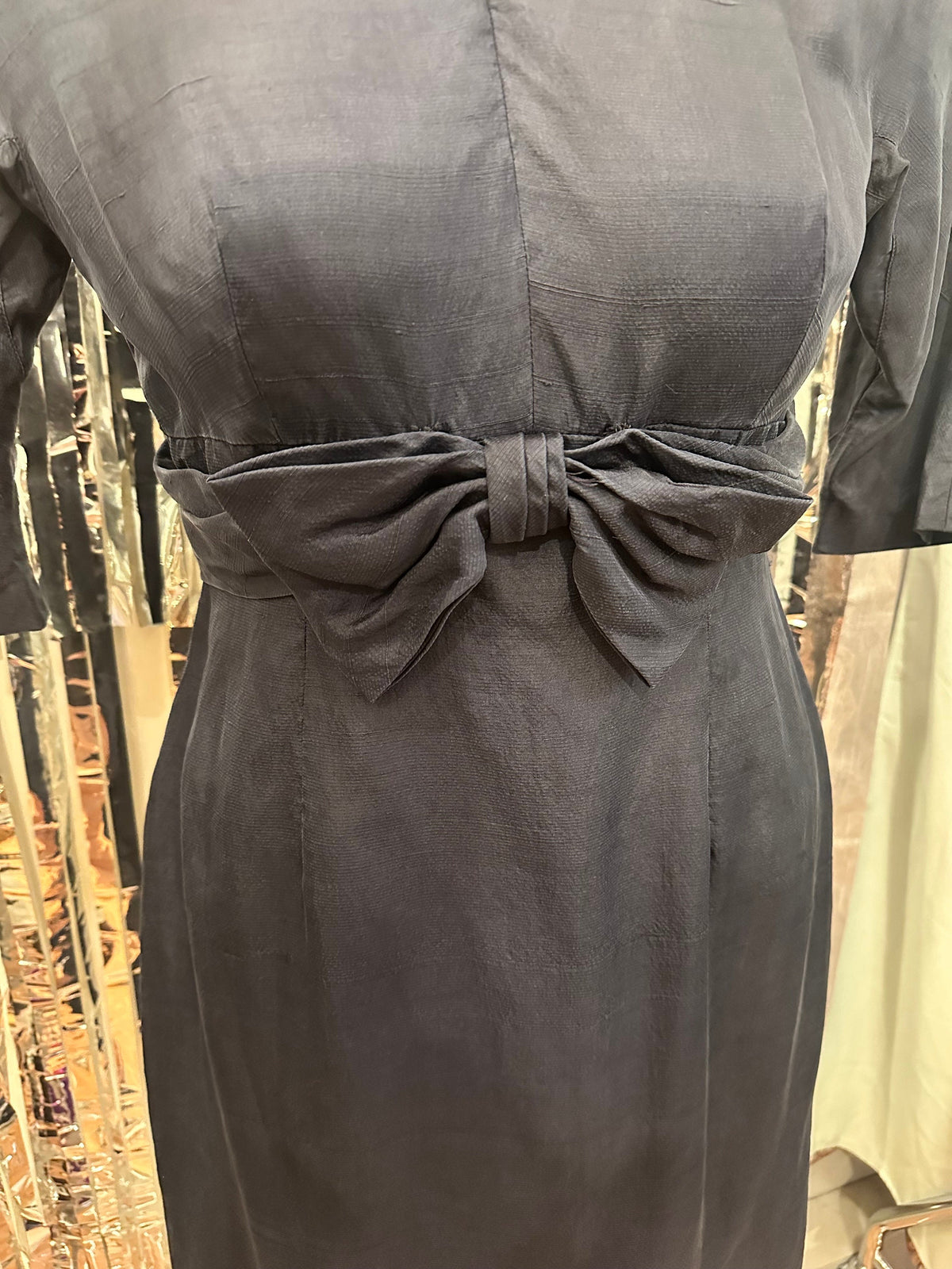 1950's Gigi Young Raw Silk Dress Large - House of Dow