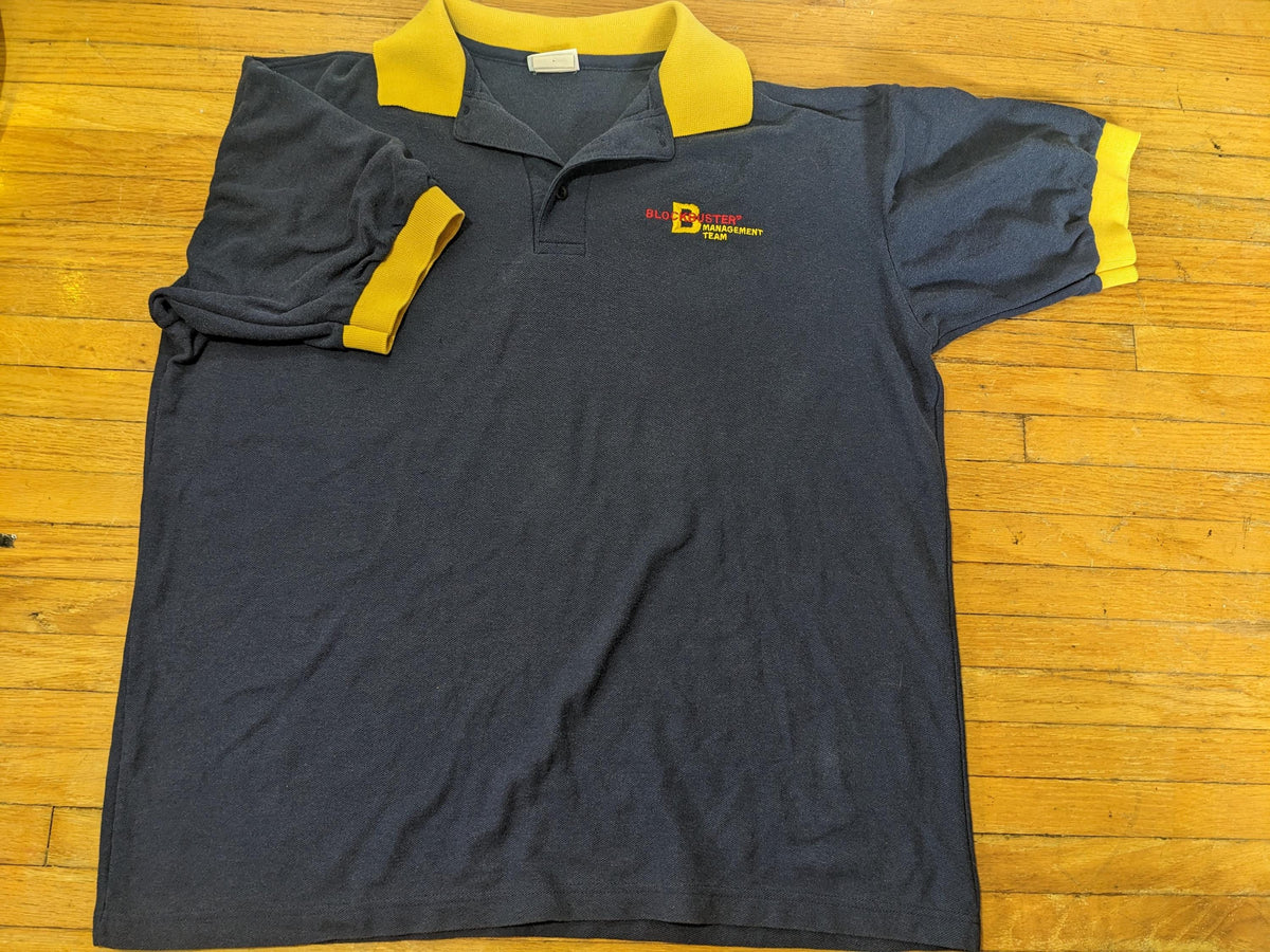 Blockbuster Management vintage polo shirt size Xl men's 90s - House of Dow