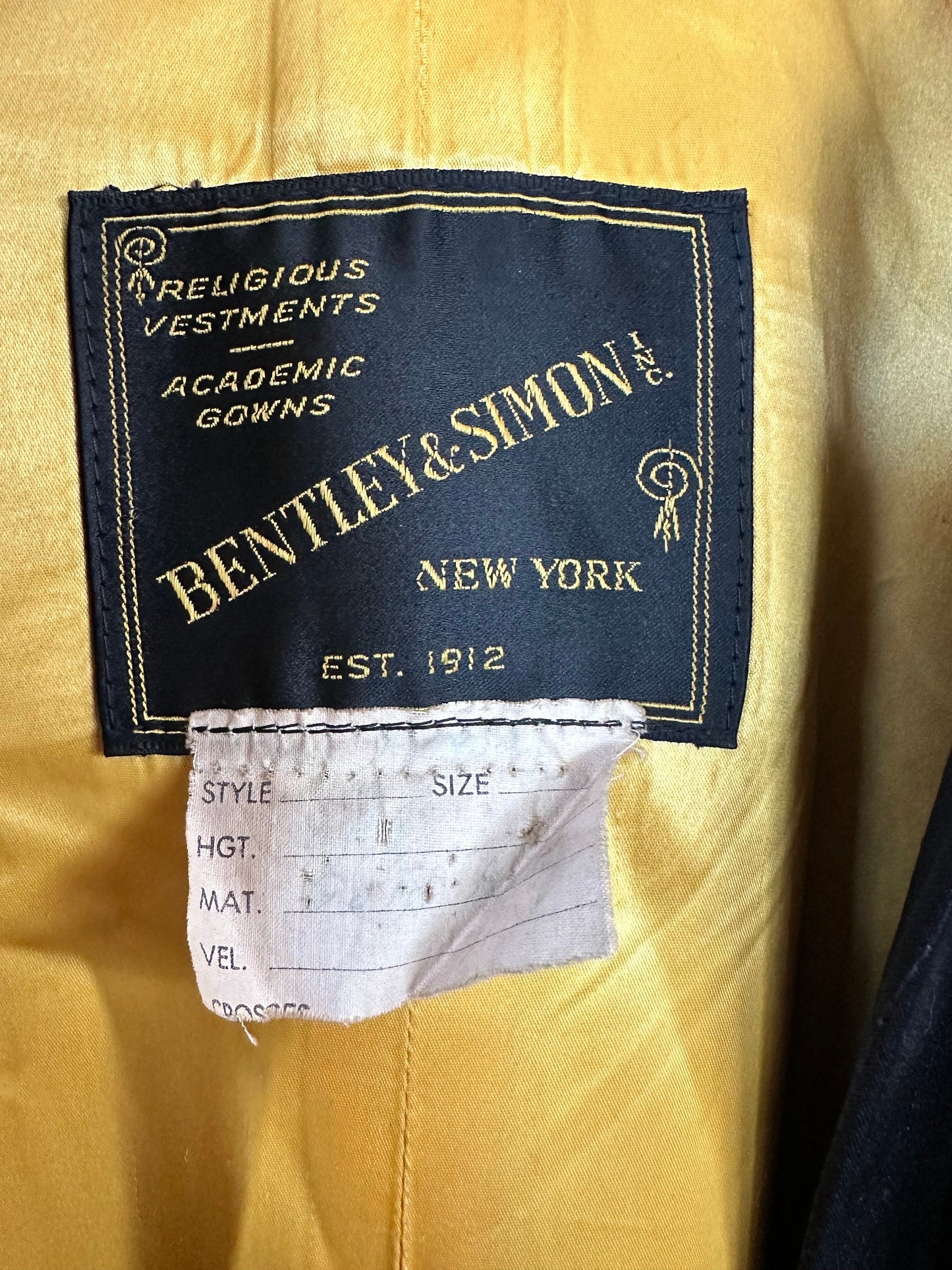 WWI-WWII FDR Antique Era Bentley & Simon Inc Naval Boat Cloak