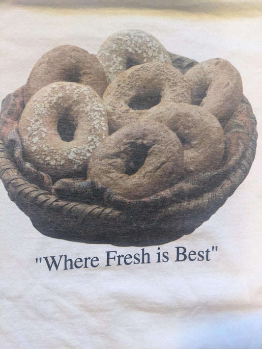 Fresh is best! Deadstock East Coast Bagel t-shirt sizes Small to XXL