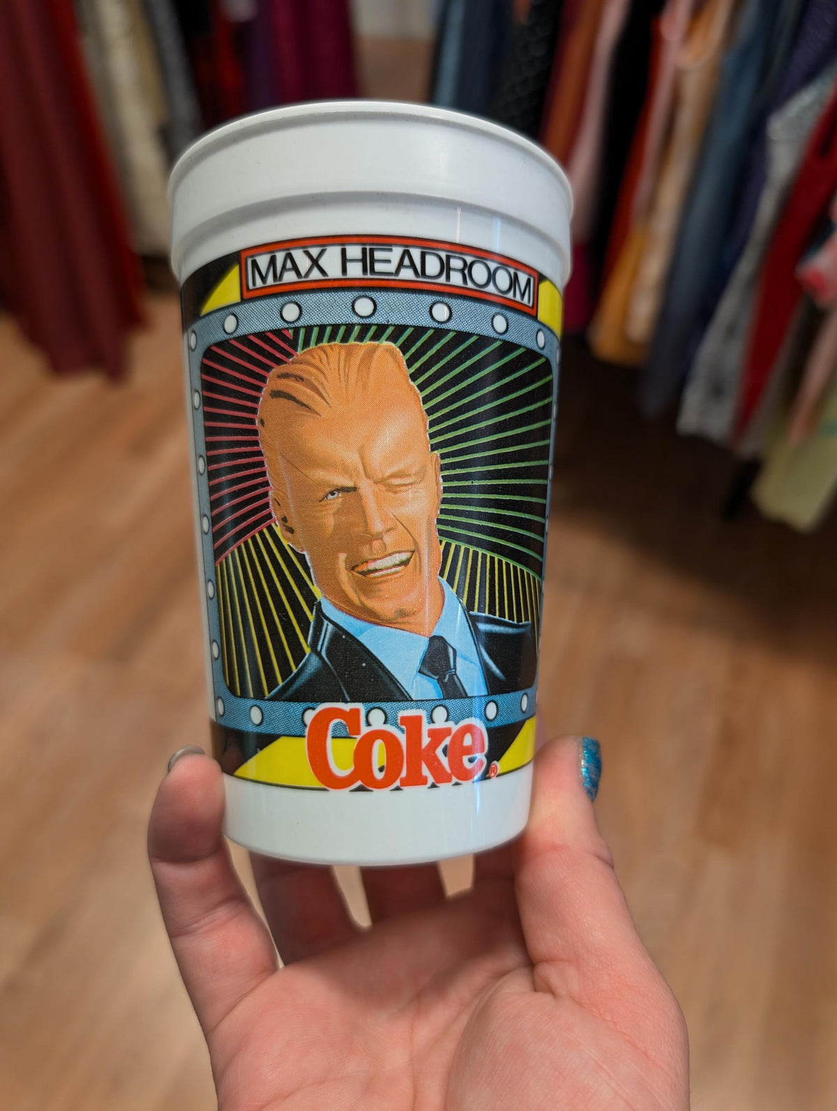 Max Headroom Coke Catch the Wave cup - House of Dow