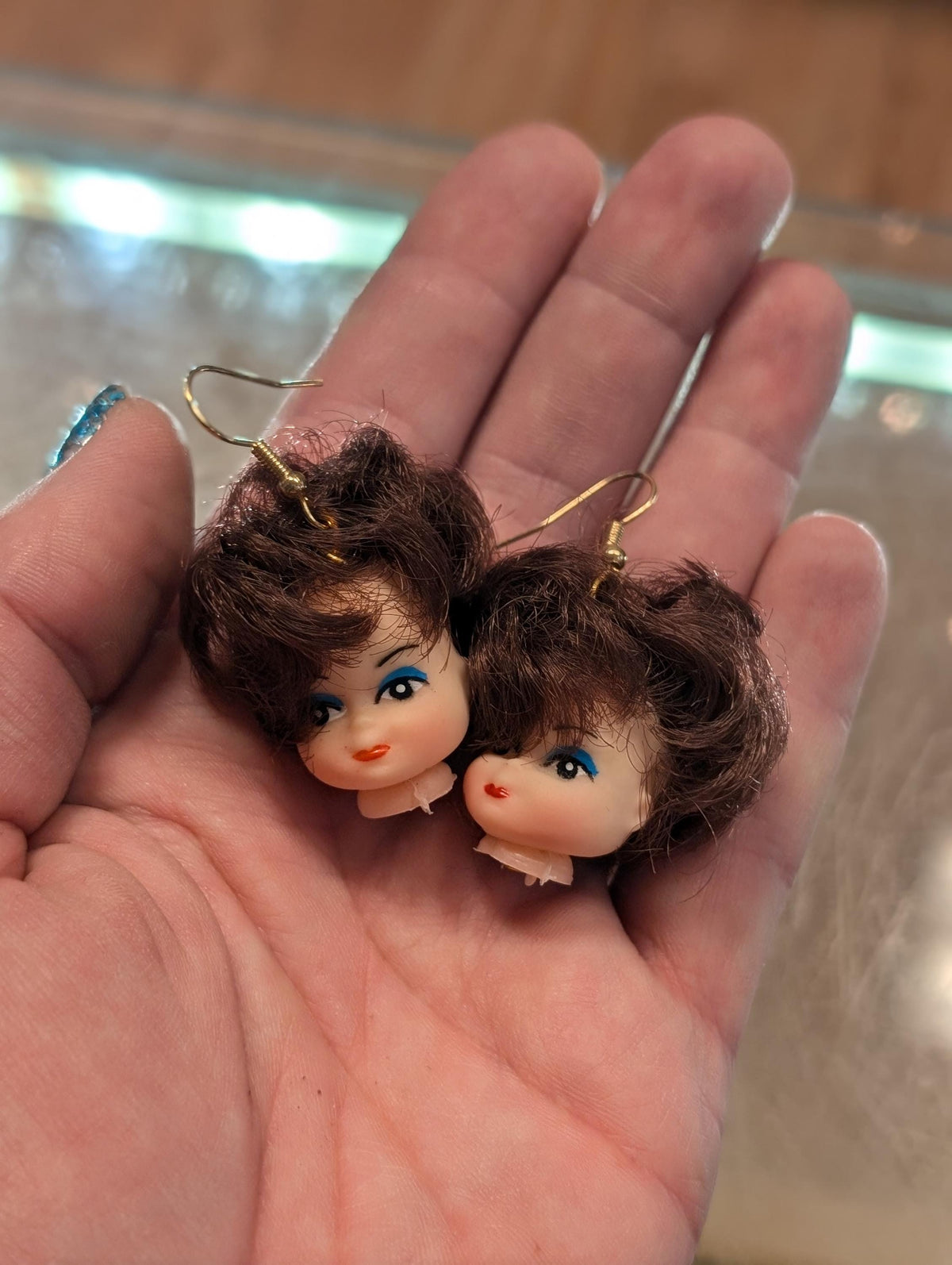 Handmade Hello Dolly Vintage Doll Head Earrings - House of Dow