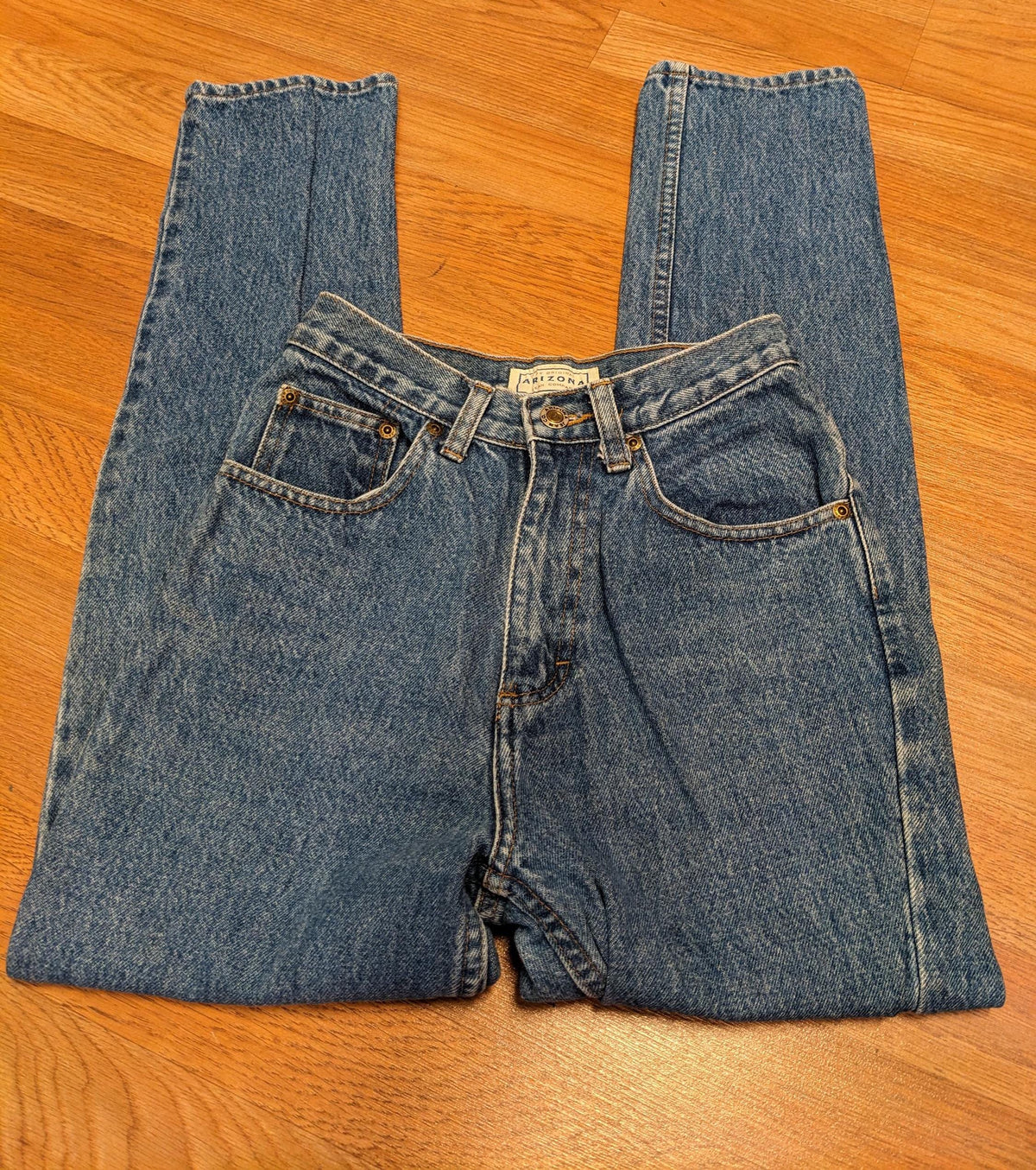 90s high waist mom jeans size 24" waist straight leg SHORT Xxs Arizona - House of Dow
