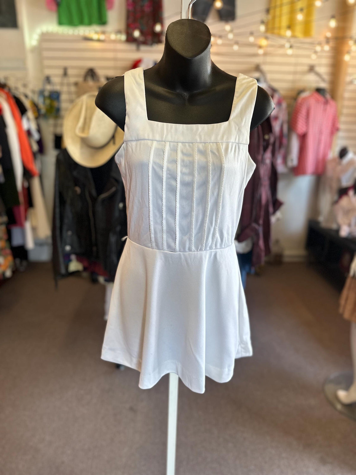 1970's Vintage Billie Jean King Tennis Pickleball Mini Dress AS IS - House of Dow