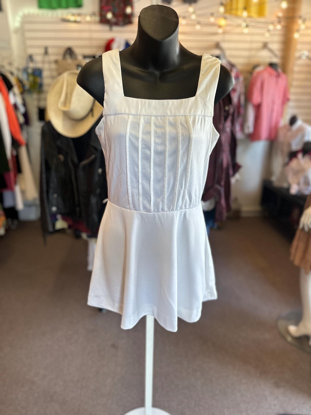 1970's Vintage Billie Jean King Tennis Pickleball Mini Dress AS IS - House of Dow