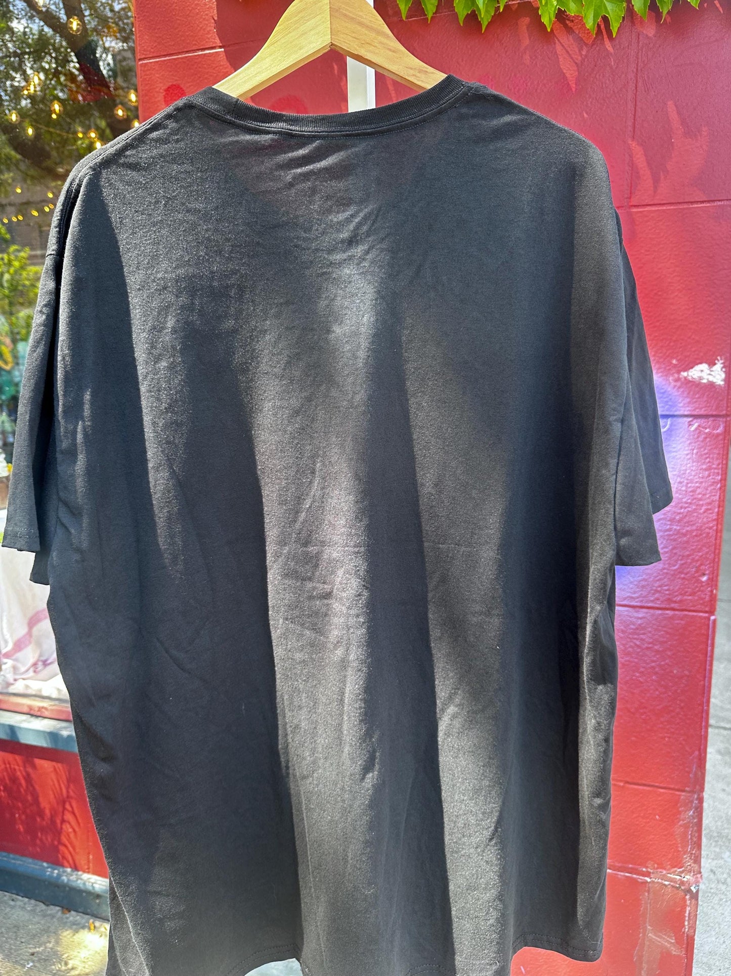 Y2K Deadstock Grunge Skull and Barbed Wire Shirt XXL