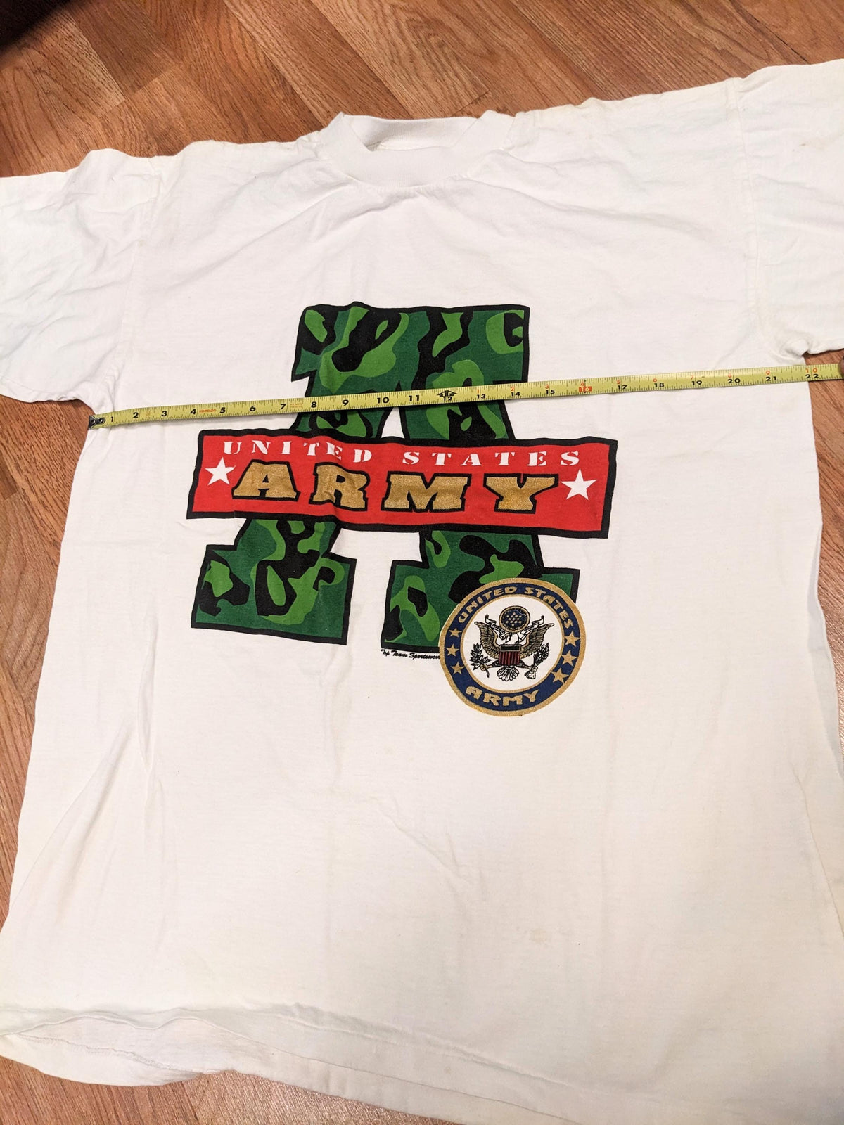 90’s Deadstock Army Tee Oversized Sleep Shirt high collar tee As is XL - House of Dow