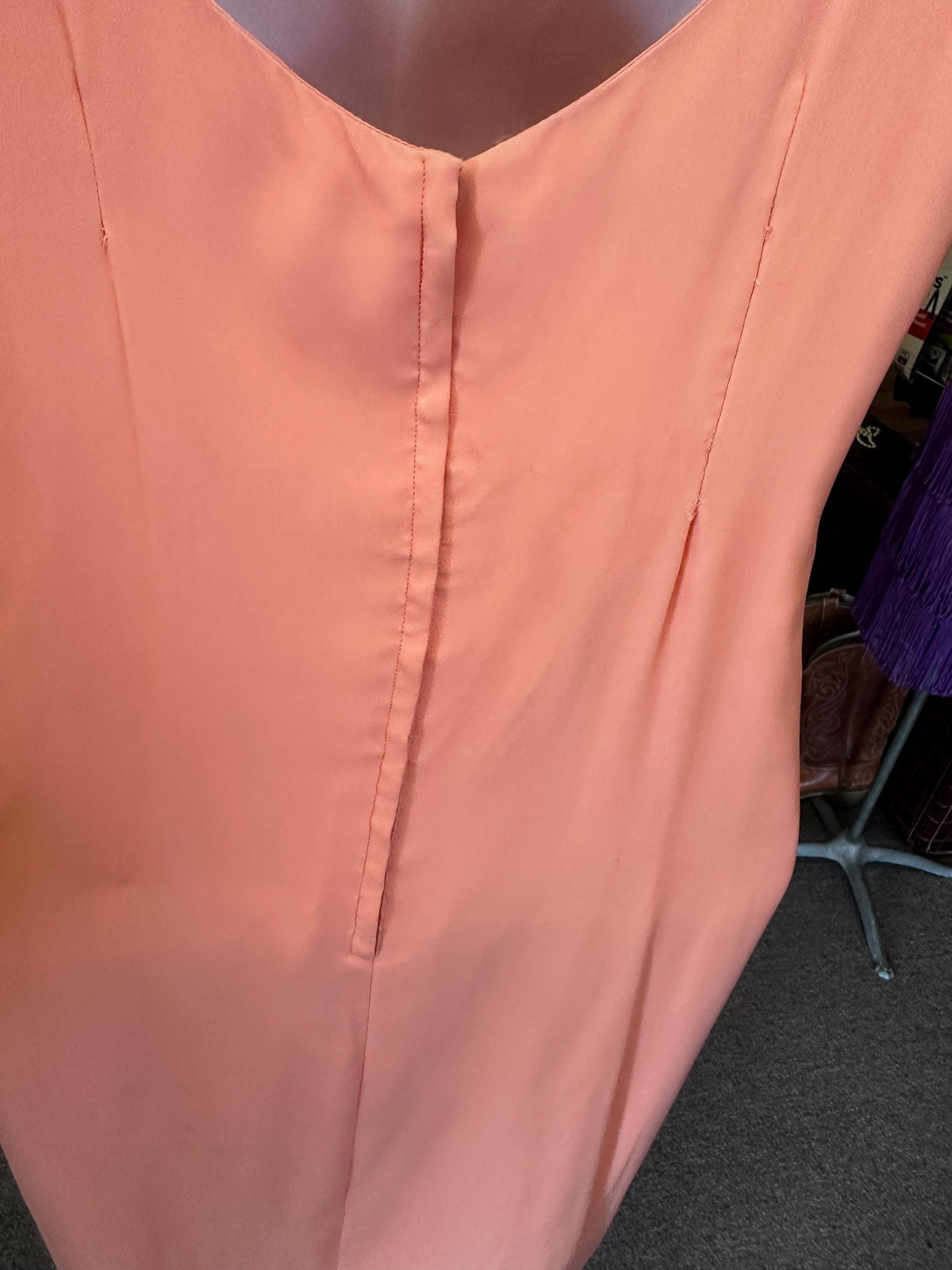 1950's Pink Anita Modes Beaded Shelf Bust Cocktail Dress Large - House of Dow