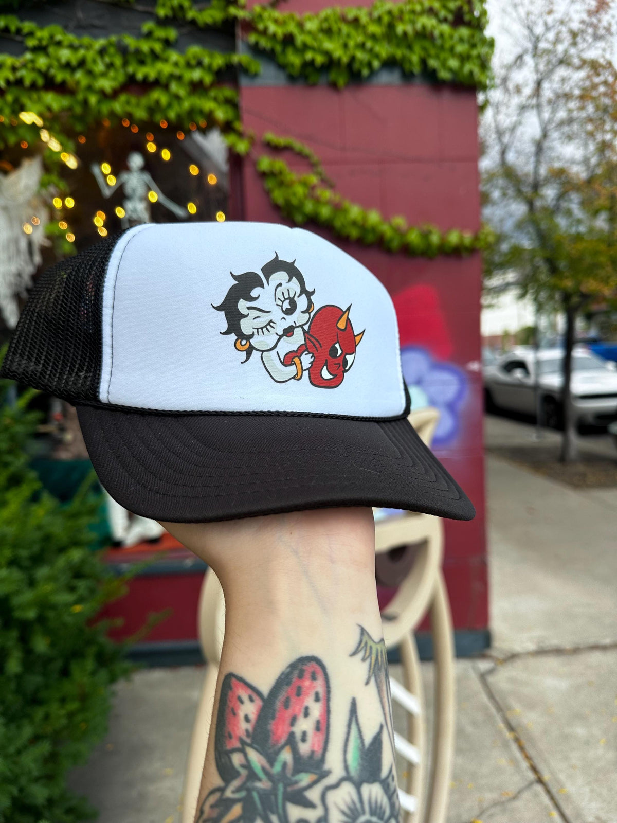 Peek a Boop Trucker by Toledo Artist D. Cooper - House of Dow