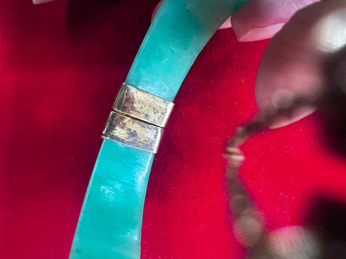 Jade Bangle with 925 clasp - House of Dow