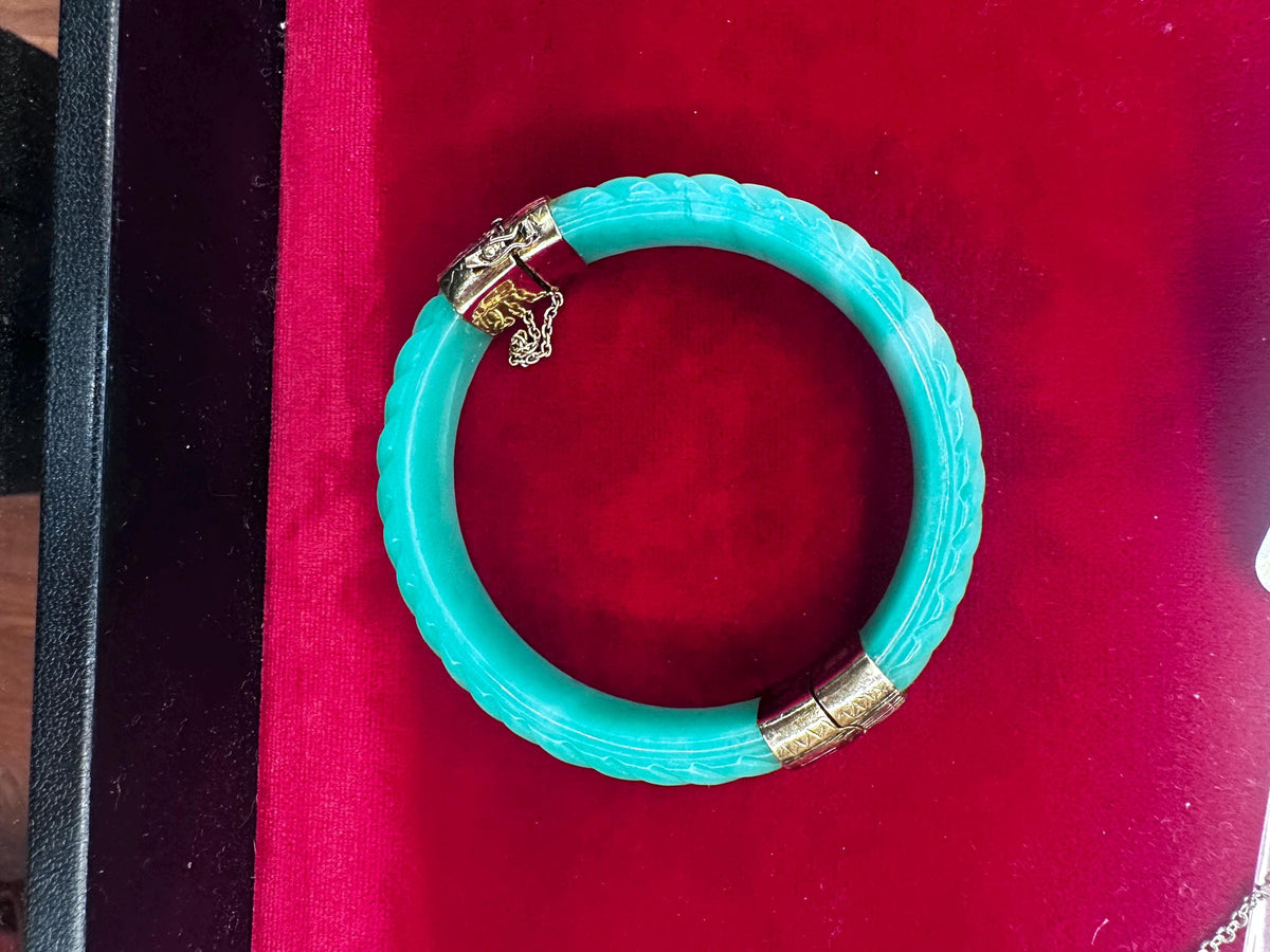 Jade Bangle with 925 clasp - House of Dow