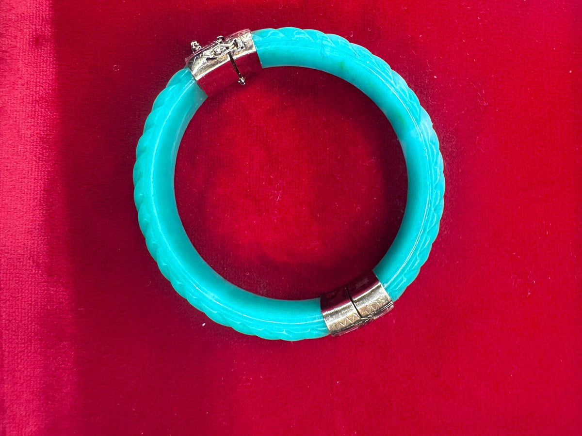 Jade Bangle with 925 clasp - House of Dow