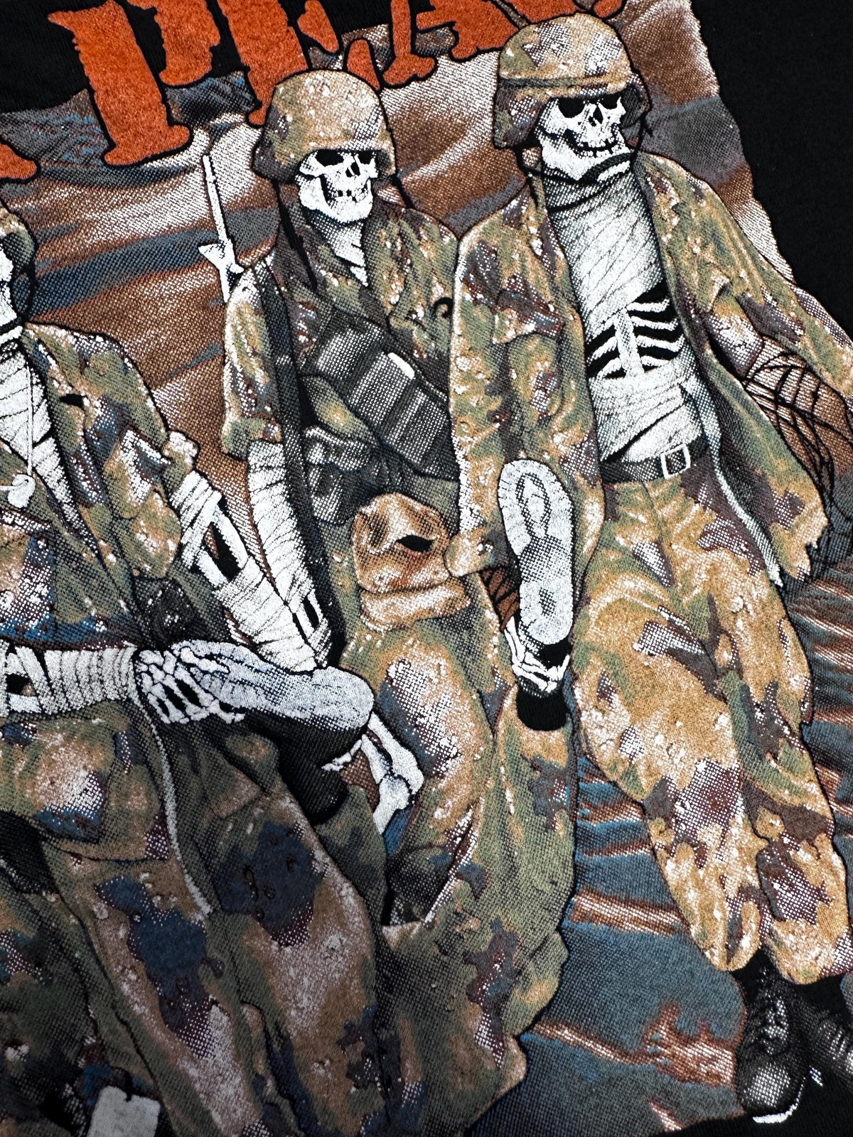 Deadstock 90s Anti-War Skeleton Killing for Peace Grunge Shirt Bootleg SALE Rare - House of Dow