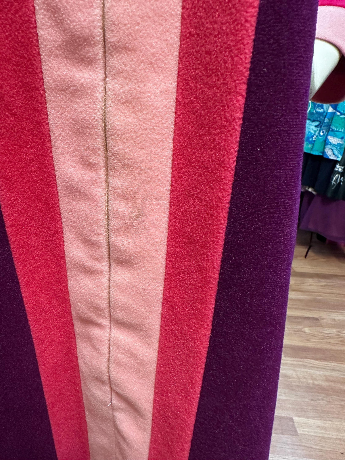 1970's Retro Vanity Fair Color Block Polyester House Dress MuuMuu